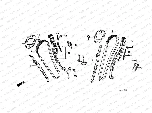 E-5 TIMING CHAIN ​​/ TENSIONER