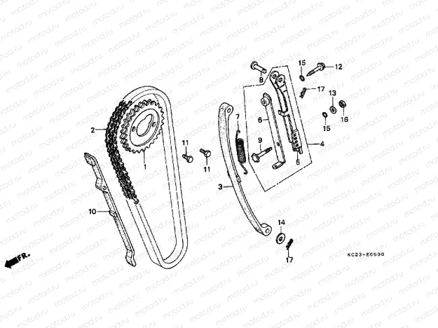 E-5 TIMING CHAIN ​​/ TENSIONER