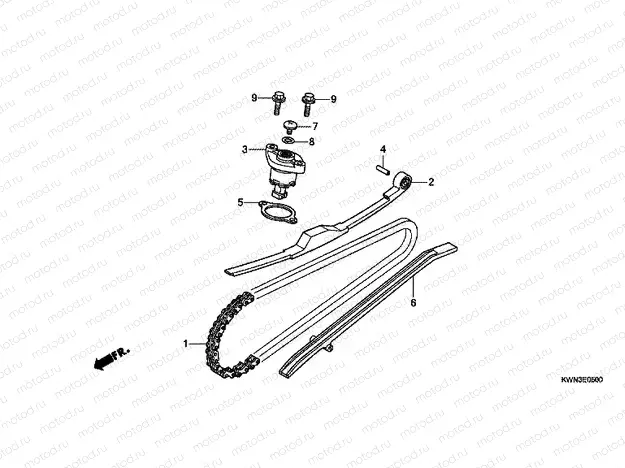 E-5 TIMING CHAIN ​​/ TENSIONER