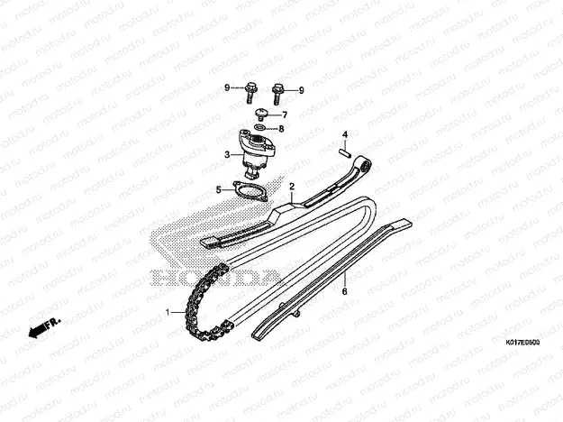 E-5 TIMING CHAIN ​​/ TENSIONER