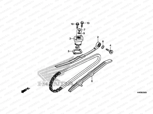 E-5 TIMING CHAIN ​​/ TENSIONER