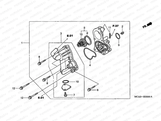 E-5 WATER PUMP