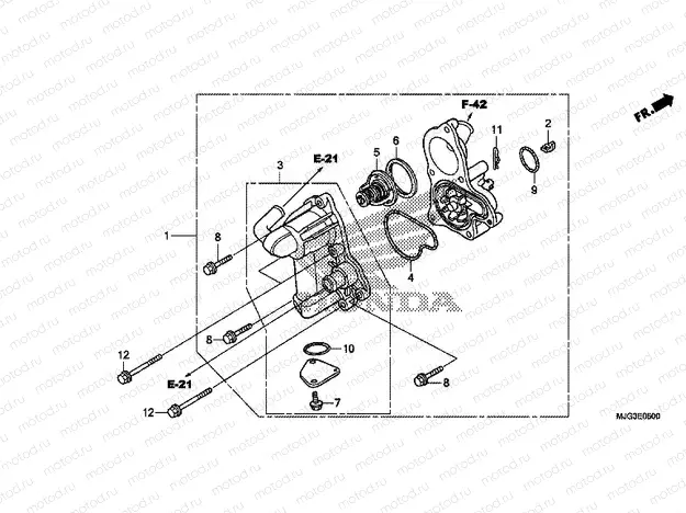 E-5 WATER PUMP