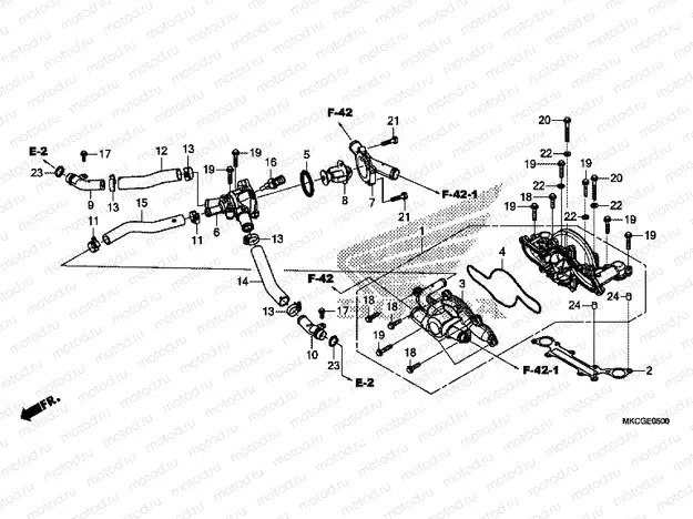 E-5 WATER PUMP