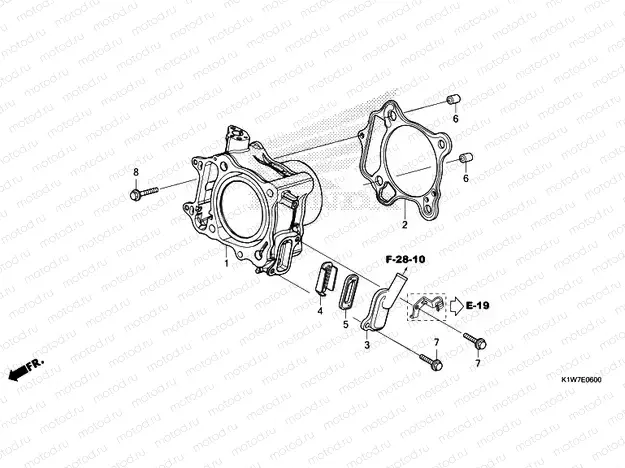 E-6 CYLINDER/REED VALVE