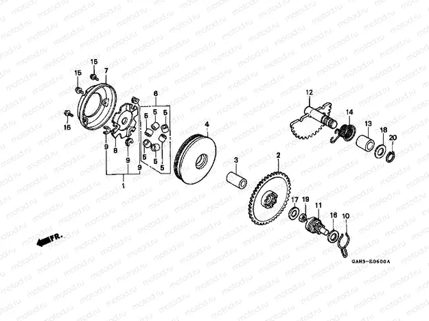 E-6 DRIVE FRONT / DRIVE SHAFT