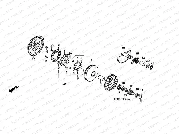 E-6 DRIVE FRONT / DRIVE SHAFT