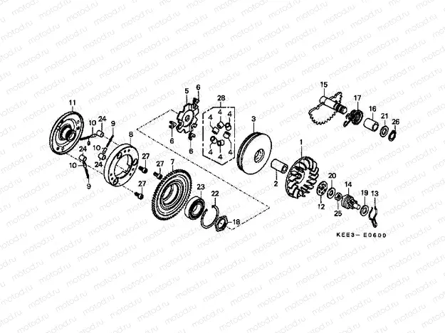 E-6 DRIVE FRONT / DRIVE SHAFT