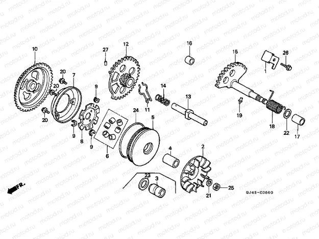 E-6 DRIVE FRONT / ROCKER STRUCTURE DRIVE STRUCTURE AXLE