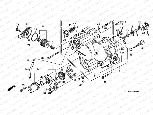 E-6 FRONT CRANKCASE COVER