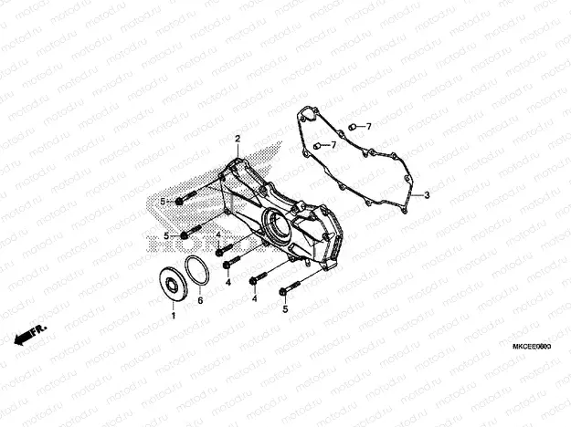 E-6 FRONT ENGINE COVER