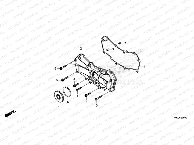 E-6 FRONT ENGINE COVER
