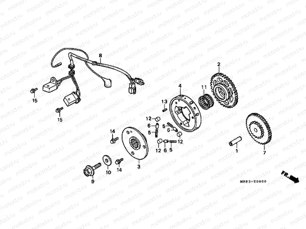 E-6 IGNITION DISTRIBUTOR GENERATOR