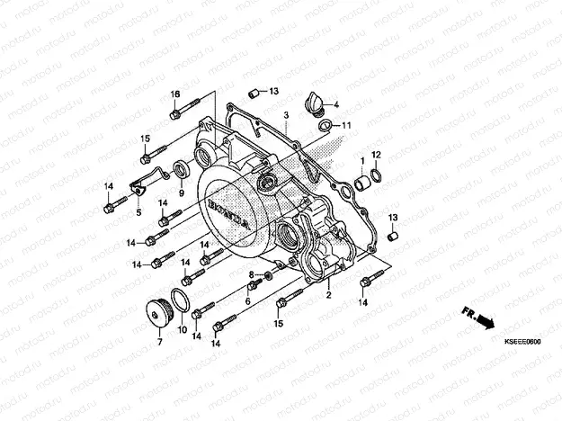 E-6 J. CRANKSHAFT COVER