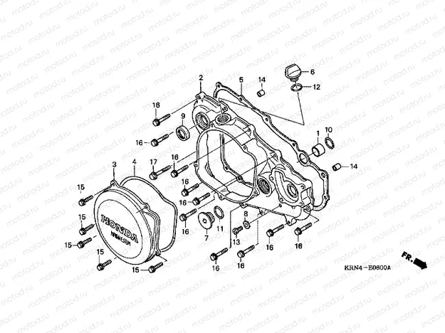 E-6 J. CRANKSHAFT COVER