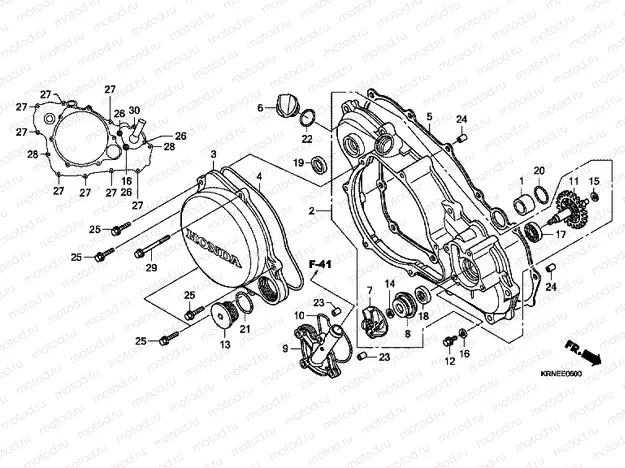 E-6 J. CRANKSHAFT COVER