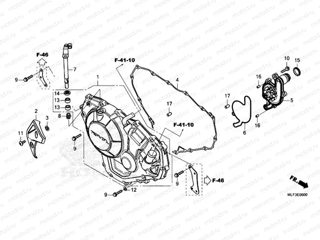 E-6 RIGHT CRANKCASE COVER