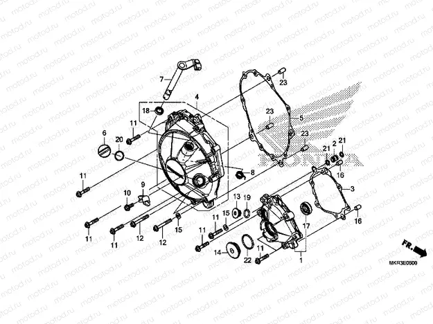 E-6 RIGHT CRANKCASE COVER