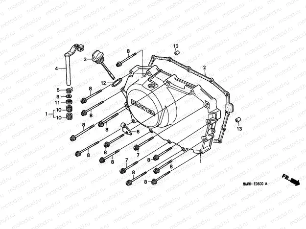 E-6 RIGHT CRANKCASE COVER