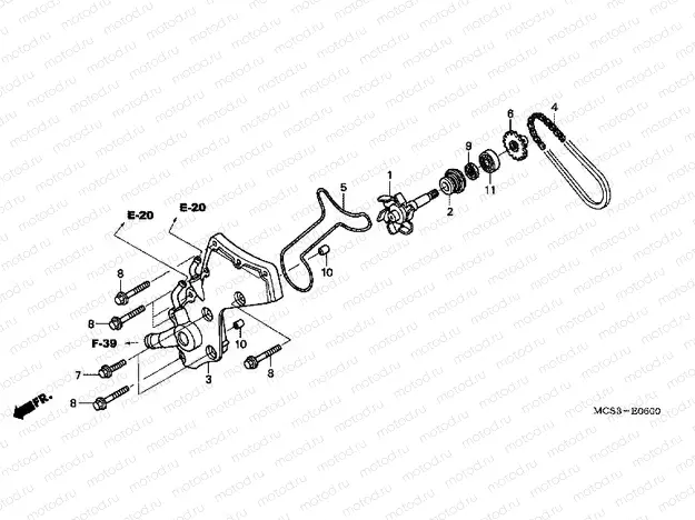 E-6 WATER PUMP