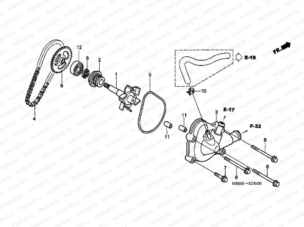 E-6 WATER PUMP