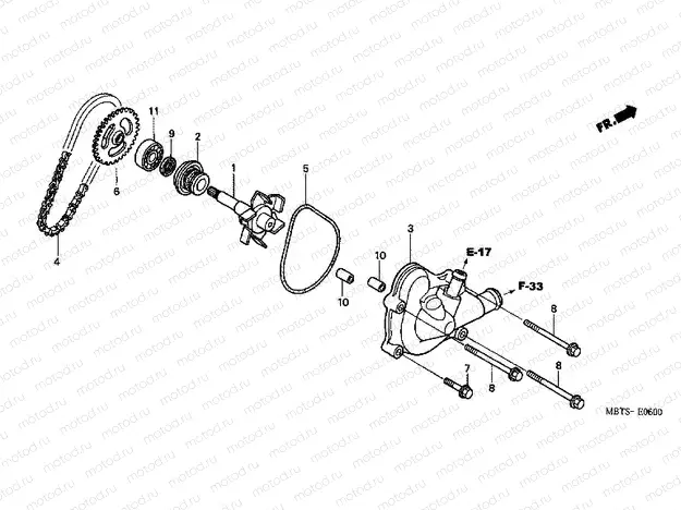 E-6 WATER PUMP