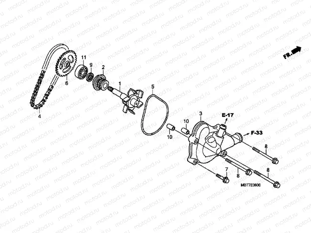 E-6 WATER PUMP