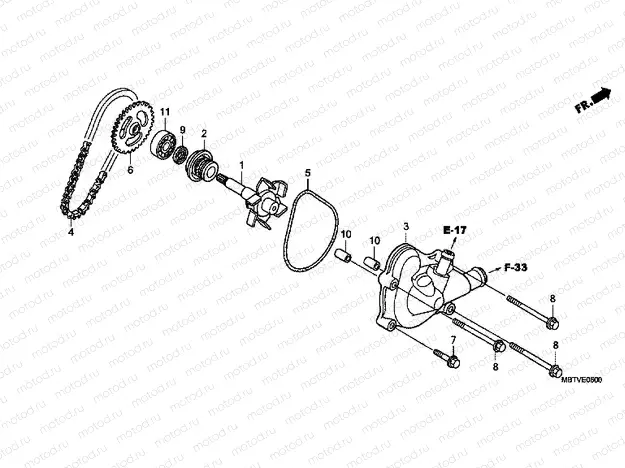 E-6 WATER PUMP
