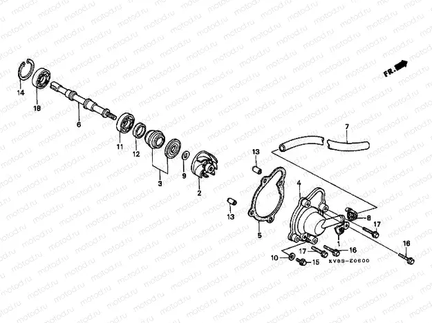E-6 WATER PUMP