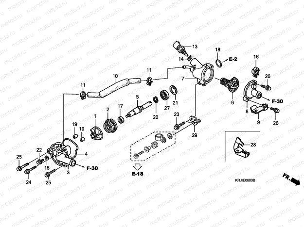 E-6 WATER PUMP