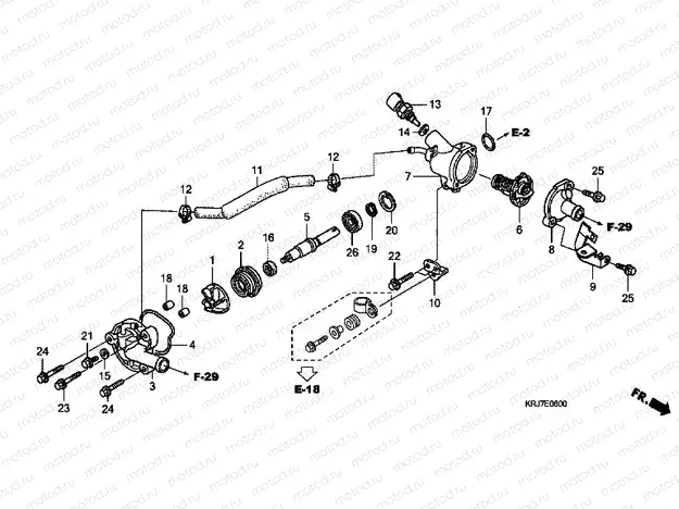 E-6 WATER PUMP