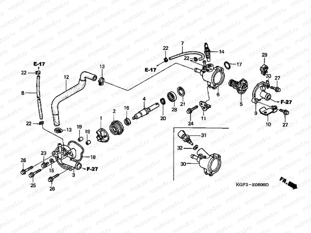 E-6 WATER PUMP