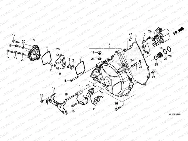 E-7-10 CLUTCH COVER (DCT)