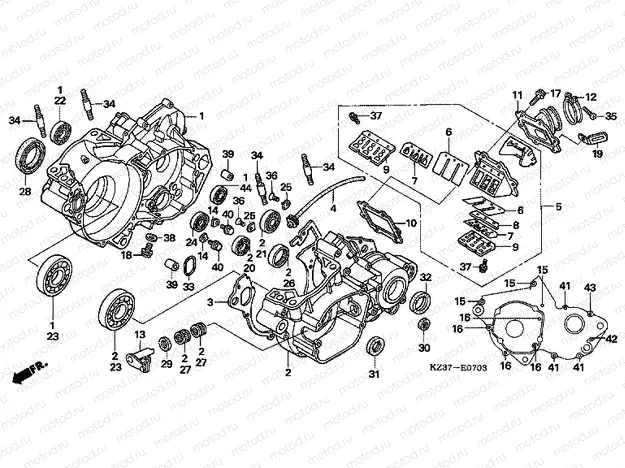 E-7-3 CRANKSHAFT (CR250R5-7)
