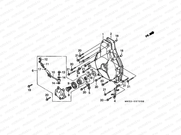 E-7 CLUTCH COVER