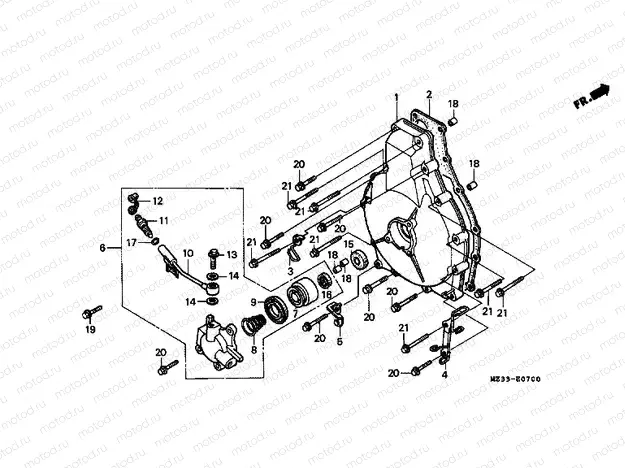 E-7 CLUTCH COVER