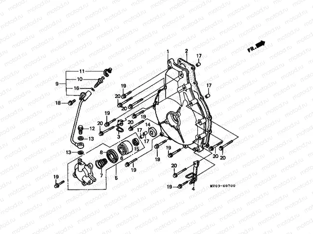 E-7 CLUTCH COVER