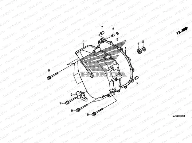 E-7 CLUTCH COVER