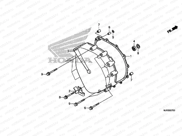 E-7 CLUTCH COVER