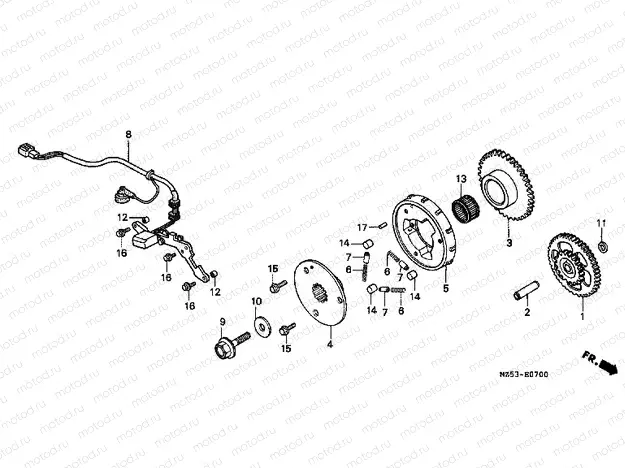 E-7 IGNITION DISTRIBUTOR GENERATOR