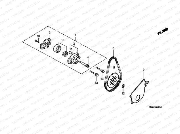 E-7 OIL PUMP