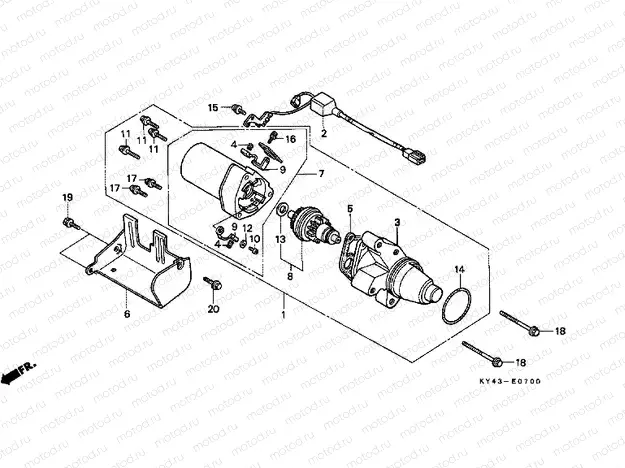 E-7 STARTER ENGINE