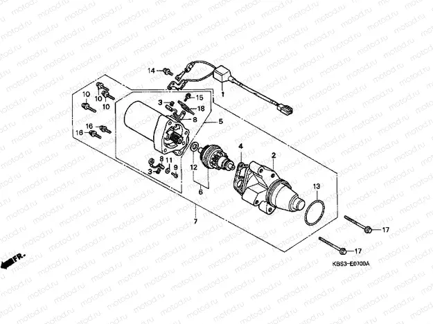 E-7 STARTER ENGINE