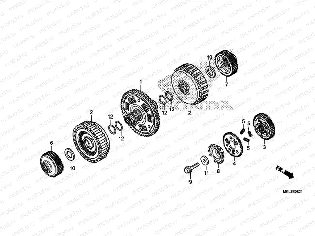 E-8-1 CLUTCH (NC750XD)