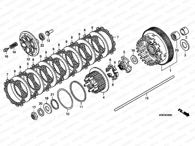 E-8 CLUTCH