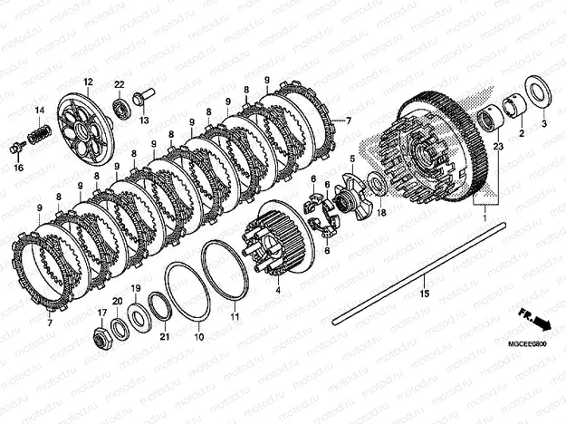 E-8 CLUTCH