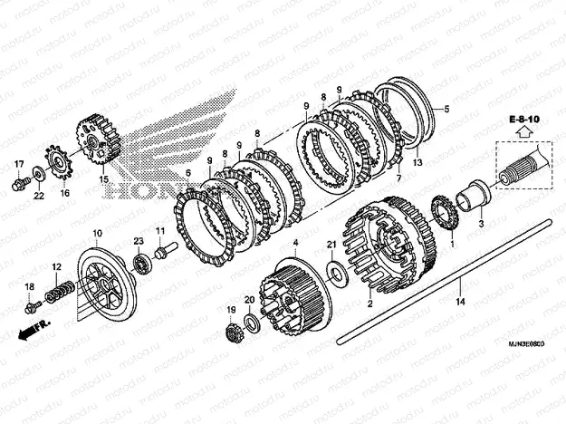 E-8 CLUTCH