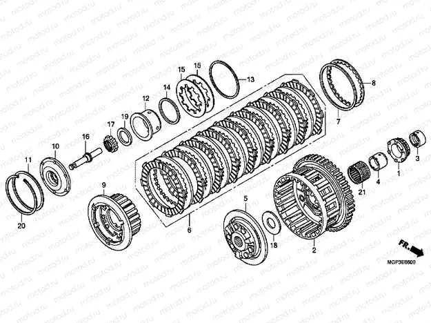 E-8 CLUTCH