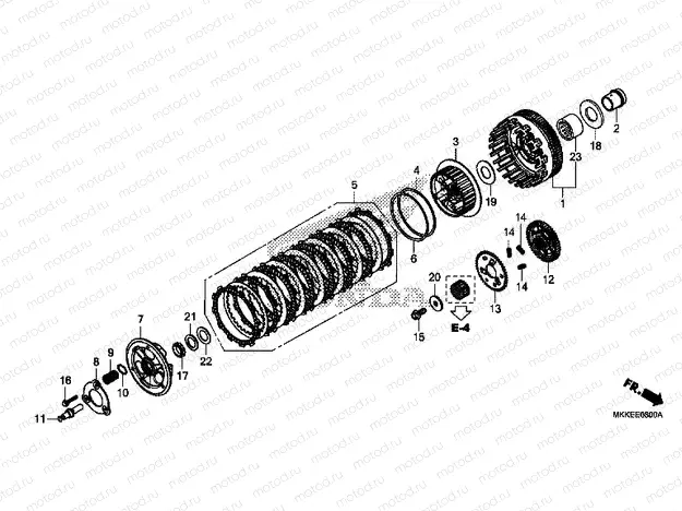E-8 CLUTCH (CRF1000A/A2/AL/AL2)