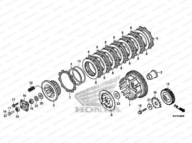 E-8 CLUTCH (CTX700A)